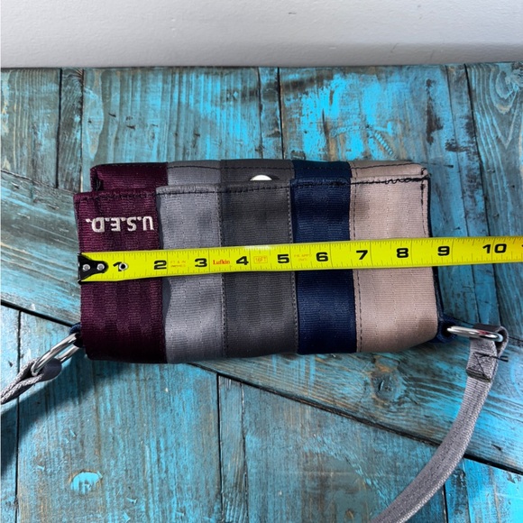U.S.E.D. Recycled Seatbelt Flap Close Mini Purse - Picture 13 of 14